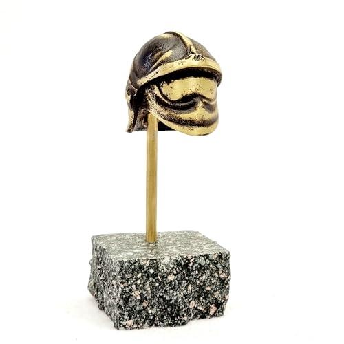 Casco Vigili del Fuoco in Miniatura, Casco Vigili del Fuoco in Bronzo, Elmetto Antincendio in Miniatura
