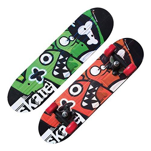Skateboard TRIBE MONSTERS Nextreme con Tribali Rosso e Verde