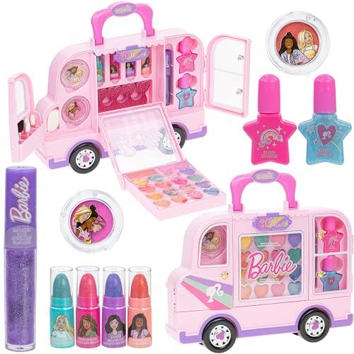 Set di trucco per auto Barbie per bambine, set di trucco lavabile reale, trucco fai da te per 6 7 8 9 10 11 12 anni di Townley Girl
