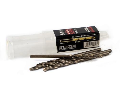 Ferrcan punte per metallo HSS DIN338 M35 5% cobalto Turbomax per forare in acciaio inox, ferro e altri metalli (confezione da 5 pezzi per misura)