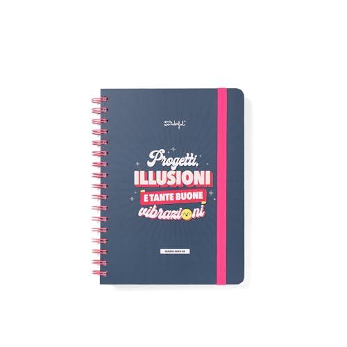 Mr.Wonderful - Diario scolastico Wonder 2025-26 Settimanale - Progetti, illusioni e tante buone vibrazioni