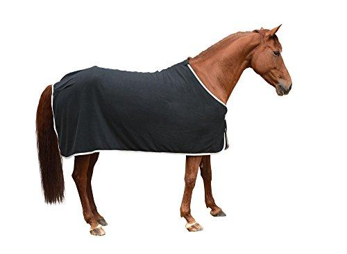 Covalliero Coperta in Pile RugBe Economic, 145 cm, Colore: Nero