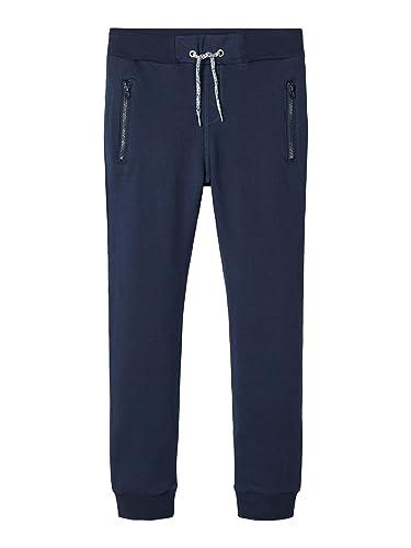NAME IT Nkmhonk Bru Swe Pant Noos, Pantaloni da Ginnastica Bambini e ragazzi, Blu (Dark Sapphire), 122