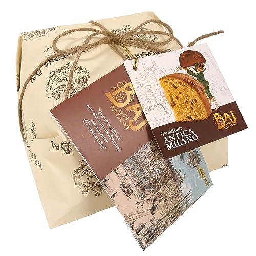 BAJ 1768 - Panettone antica Milano - Ricetta tradizionale 1 kg - Con libretto storico