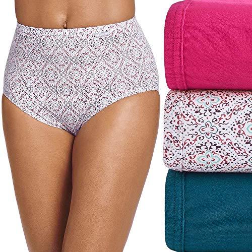 Jockey Elance 3-Pack Brief - Fuschia/Ornate Geo/Gypsy Teal - 5