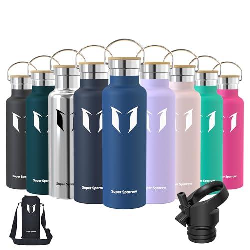 Super Sparrow Borraccia Bambini, Bottiglia Termica Senza Perdite - 620ml, Senza BPA Borracce, per Scuola, Sport, Campeggio, Yoga, Palestra, Ciclismo