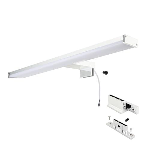 Alpinaluz Applique LED per specchio da bagno 40 cm, alluminio cromato, IP44, 8 W, 810 lm luce bianca neutra 4000 K, CRI>80, montaggio a specchio, parete o mobile
