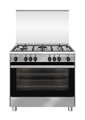Glem Gas SA965VI - Cucina a gas con forno a gas, 90x60 cm, Inox