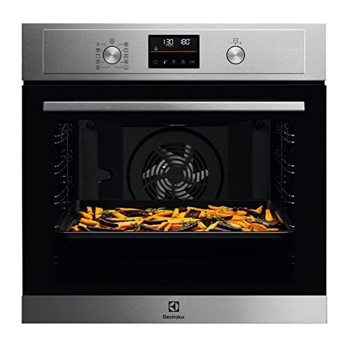 Electrolux Serie 700 Forno da Incasso Multifunzione Pirolitico, Capacità 72 L, EOM4P46TX, Classe A+, Funzione AirFry, Cottura Multilivello, 589x594x569 mm, Inox antimpronta