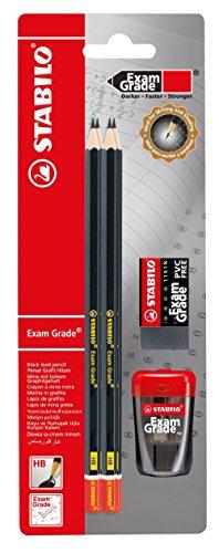 STABILO Exam Grade Blister - Matita HB, temperino e gomma