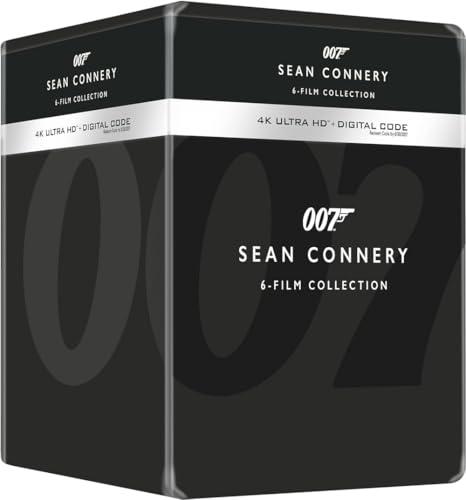 007 JAMES BOND SEAN CONNERY LIBRARY CASE COLLECTION 6 FILM (4K Ultra HD + Blu-ray)