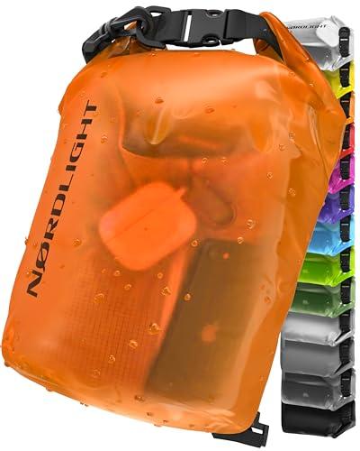 Nordlight Dry Bag Sacca Impermeabile - (2L, Arancione) Zaino Impermeabile, Sacca Stagna Borsa Impermeabile con Chiusura a Rotolo - Spiaggia, Canoa, Stand Up Paddling, Immersioni