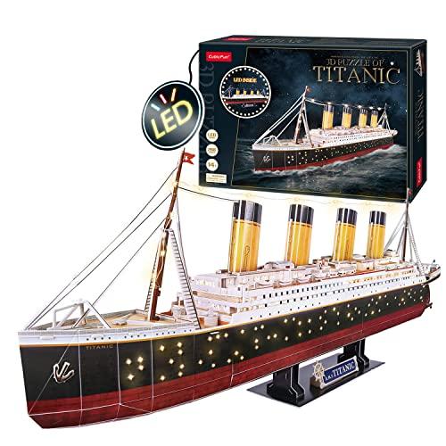 Puzzle 3d Led - Titanic Modellino Led, Modellismo Da Costruire Adulti E  Bambini, Puzzle 3d Bambini E Adulti, Nave Giocattolo, Modellino Nave