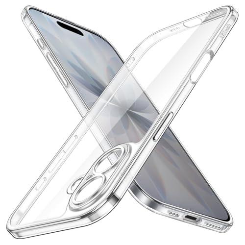 JETech Cover Slim per iPhone 17 6,3 Pollici con Protezione Completa per Obiettivo della Fotocamera, Custodia Protettiva Minimalista Ultra Sottile Leggera e Trasparente (Trasparente)