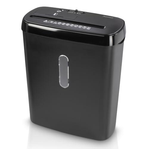 Hama 00050542, Distruggi documenti elettrico S8CD a striscia, documenti, CD, carte di credito, 11 litri, nero