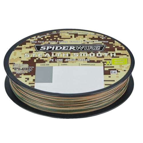 Spiderwire New 2020 Stealth Smooth 8 - Filo Intrecciato da 300 m, Colore: Mimetico, 0,19 mm