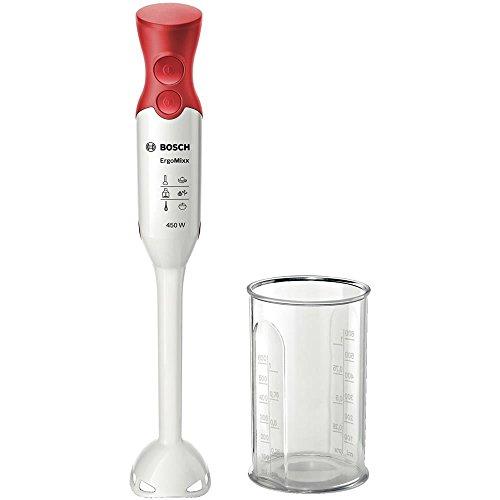 Bosch Elettrodomestici MSM64010 ErgomMixx Mixer a Immersione, 450 W, 1 Liter, 50 Decibel, Plastica, Bianco