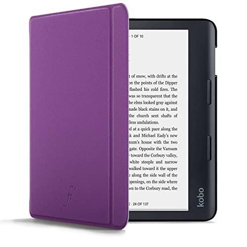 Forefront Cases Custodia per Kobo Sage - Custodia Protettiva Magnetica per Kobo Sage (Modello: 2021) - Smart Auto Sveglia Sonno Funzione - Sottile, Leggero Cover - Viola