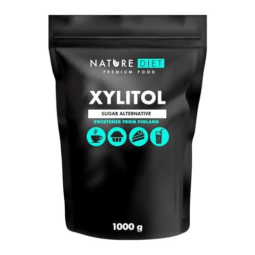 Nature Diet - Zucchero Xilitolo 1kg | Xilitolo dalla Finlandia 1000g | 100% zucchero di betulla