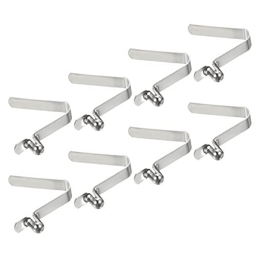 PATIKIL 5.5x3.8mm Kayak Pagaia Scatti, 8pz Morsetti a Molla per Kayak Clip per Palo della Tenda Acciaio Pulsante Cavo Blocco per Pagaia Campeggio Tenda Palo