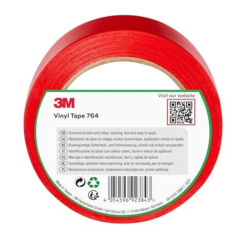 3M Nastro In Vinile Multiuso 764I Rosso, 50 Mm X 33 M