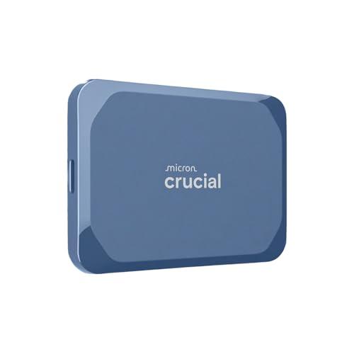 Crucial X10 SSD Esterno 2TB, Fino a 2100 MB/s, USB-C 3.2 Gen2, IP65 Resistenza ad Acqua e Polvere, Hard Disk Esterno, Blu Opaco - CT2000X10SSD9-02