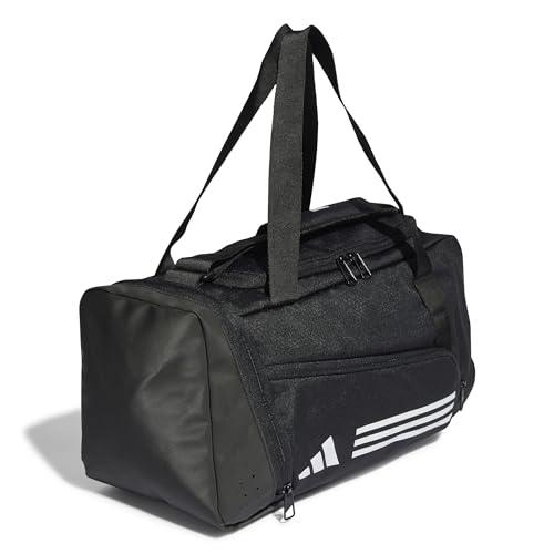 adidas Unisex - Adulto Essentials 3-Stripes Duffel Bag, BLACK/WHITE, XS