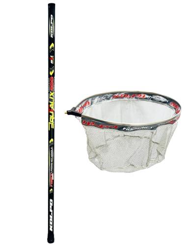 Kolpo guadino da pesca completo brutalix manico telescopico 4 mt + testa di guadino lunghezza totale 4.50 cm