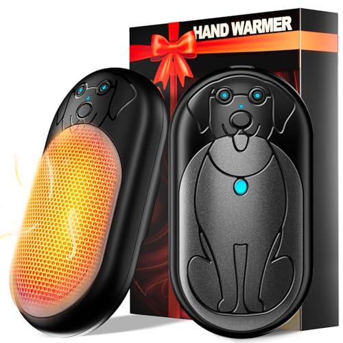 Scaldamani Ricaricabile 2 Pack, Scalda Mani Portatile Elettrico, Scaldamani Usb Riutilizzabile, Durata, Regali di Natale per Campeggio All'aperto, Caccia