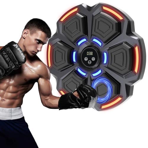 snawowo Music Boxing Machine Adulti - 9 modalità di 9 velocità Macchina da Boxe Musical Pugile con Guanti - LED Musica Bluetooth Boxe Allenamento per Casa