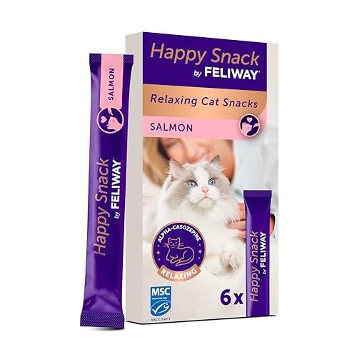 Happy Snack by FELIWAY – Gustosi snack calmanti per gatti, 6 stick – Aiuta il tuo gatto a sentirsi più tranquillo e rafforza il legame tra di voi.