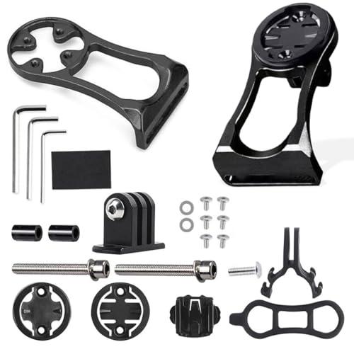 Supporto per computer da bici, supporto a sgancio rapido per Garmin, Wahoo, Bryton, iGPSPORT, BlackBird, Magene, Ciclocomputer, compatibile con gopro,supporto esteso per computer da bici esterno