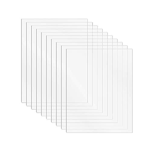 DRERIO 10 Pezzi 15 x 10 cm Lastre Plexiglass 1mm Fogli acrilici in Trasparente Plexiglass Pannello Plexiglass per Decorazione Domestica, Display, Cornice, Pittura