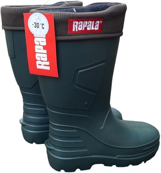 Rapala Stivali da acqua alti Ultralight SPORTSMAN (resistenti 30 gradi centigrati sotto zero), Verde, 45 EU