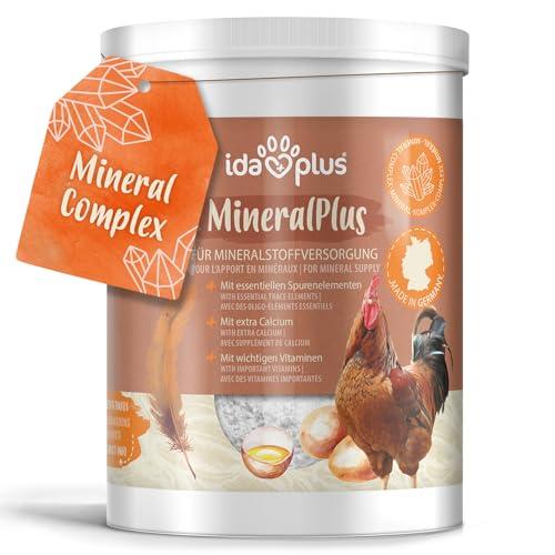 Ida Plus - MineralPlus - mangime supplementare per polli - Calce per mangimi Premium per polli - Mix di minerali per polli e vitamine per polli - Cura a 360° - Calce per mangimi con Calcio