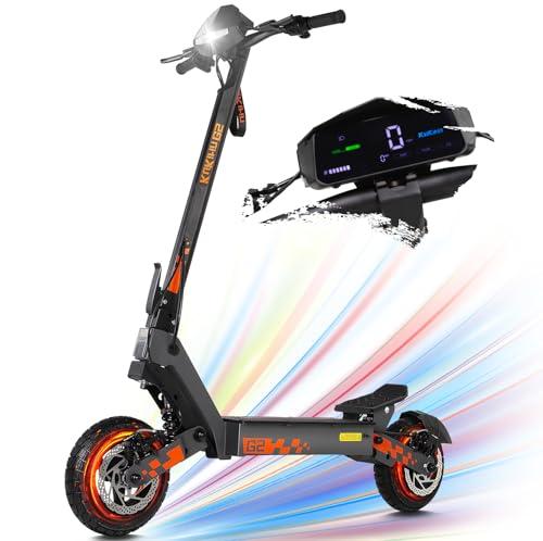Kukirin G2 - Monopattino elettrico per adulti, motore 800 W, batteria 48 V 15 Ah, autonomia fino a 55 km, monopattino pieghevole portatile con touch screen LCD HD