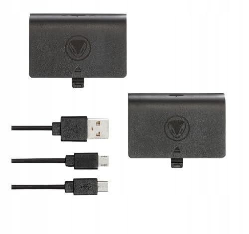 Snakebyte Xbox One BATTERY KIT - Nero - 2 Batterie Ricaricabili da 800 mAh, Compatibili con TWIN CHARGE X e Tutti i Gamepad Xbox One, Incl. Cavo di Ricarica Micro USB da 2m