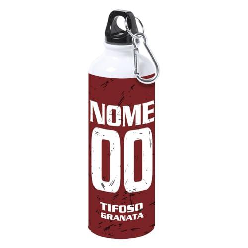 love print Borraccia Tifoso Serie A in Ceramica Sport per Tifoso Del Cuore Calcio Doc, Personalizzato con Nome e Numero (Tifoso Torino)