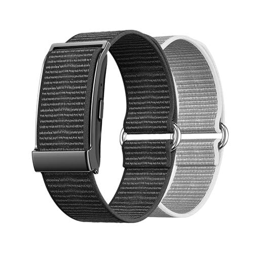 Nilox ONAIR, Screenless Smart Band Fitness, Monitoraggio 24/7 Salute e Attività, Design Minimal, Batteria a Lunga Durata, con Coaching intelligente, Dispositivo Nero, Cinturini Nero e Grigio