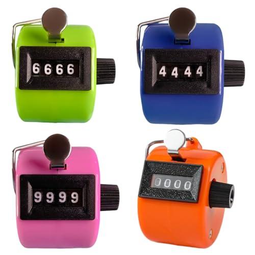 EIHI 4 Pcs Contapersone Manuale Contatore Manuale Contatore Contapersone Per Contare Sport Golf Allenatore Scuola