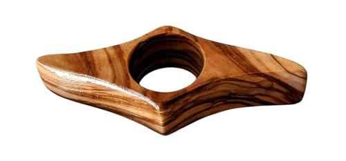 Fermapagine per Lettura in legno di Ulivo Naturale Calabrese - Regalo per gli amanti dei libri - Accessori Lettura - Gadget Libri - Porta Libri (Large (24mm))