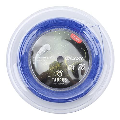 Buachois Corda per Racchetta da Badminton, Corda da Badminton Elastica Alta 200 M Linea da Badminton per Durata 0,7 mm per Racchette da Badminton Volani(Blu)