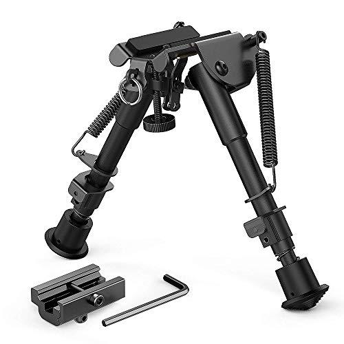 Regolabile 6-9 Pollici Fucile Bipiede Telescopico Pendolo Testa Staffa Supporto Telaio 20mm Staffa Treppiede Accessori Refitting con Adattatore