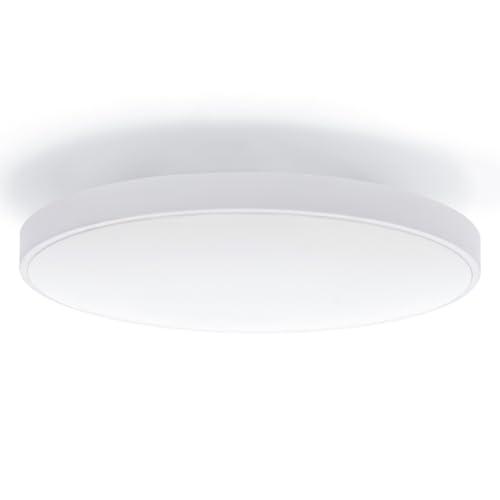 M Ledme - Plafoniera a LED 30W, Lampada da soffitto per bagno IP44, 3.000 lumen, Luce Fredda Colore (6000K) per Bagno, Cucina, Balcone, LM8254