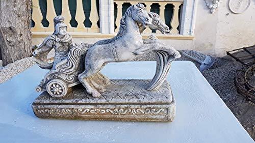 STATUA BIGA ROMANA ROMA CAVALLI