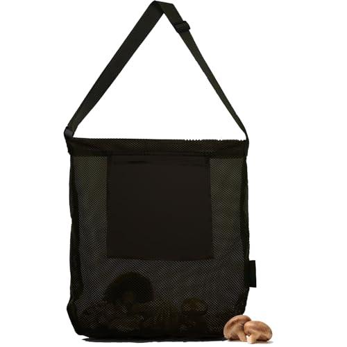 Borsa per la Caccia Ai Funghi,Borsa per la Raccolta della Frutta,Borsa per Il Foraggiamento,Borsa per Il Cibo in Rete,Borsa per la Raccolta con Custodia in Rete di Grande capacità Tracolla Regolabile