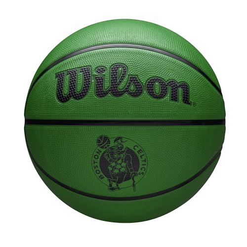 Wilson Pallone da Basket NBA Team Tribute Solid, Con Cuciture Pro, Stabilità Dell'Aria e Rivestimento Ad Alte Prestazioni, Per Giocare All'Aperto, Squadra: Dallas Mavericks, Colore: Blu, Taglia: 5