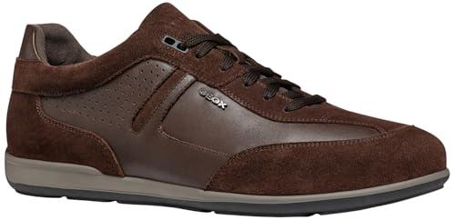 Geox U Ionio, Scarpe da Ginnastica Uomo, Marrone, 43 EU