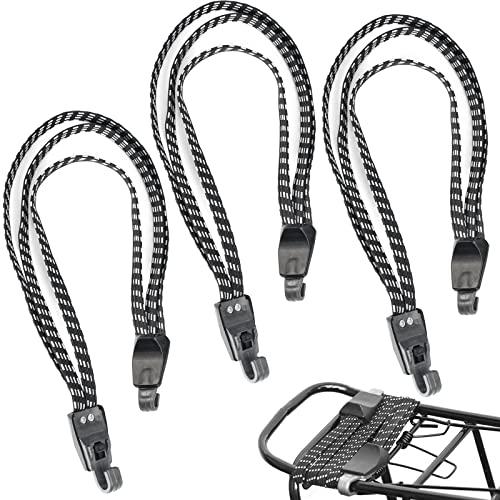 3 Pezzi corde elastiche con gancio, 68-120cm elastica per teloni, Cinghia Elastica con Ganci,Elastico Portapacchi Bicicletta, Cinghie Moto Bagaglio con Gancio per Giardinaggio, Trasporto, Bicicletta