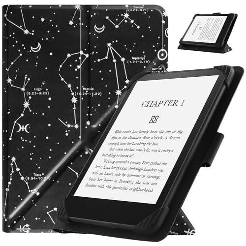 HGWALP Custodia universale per 6.8-7 pollici eReaders, sottile PU Custodia Cover con supporto compatibile con 6.8 pollici 7 pollici Kindle Paperwhite/Kobo/Voyaga/Lenovo/Sony eReaders-Constellation